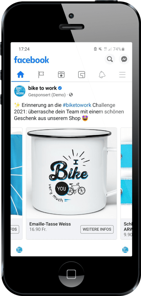 Bike to Work Website Portfolio Mobile