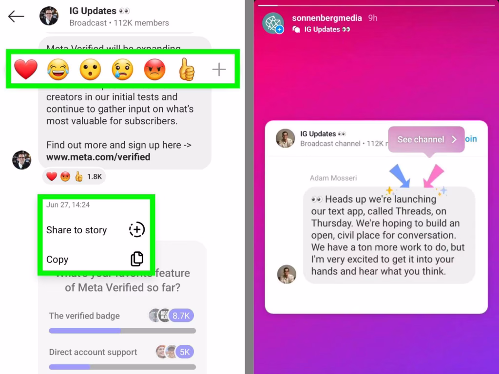 strategic business use cases for instagram broadcast channels increase engagement followers share messages to stories 3 Kopie 1024x768 png