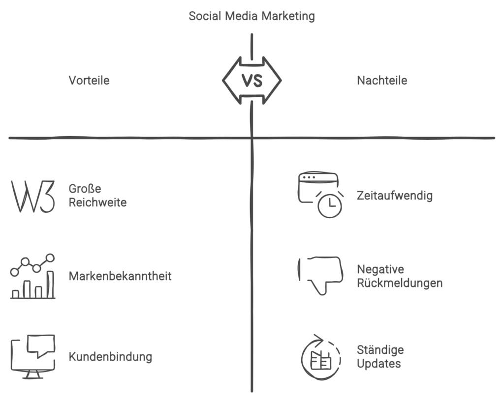 Social Media Marketing Vorteile und Nachteile