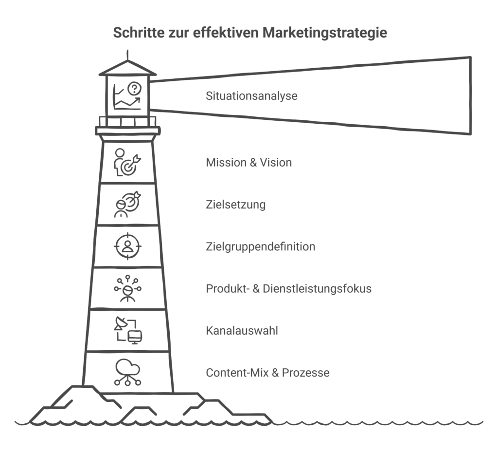 Mit 7 Schritten zu deiner Marketing Strategie