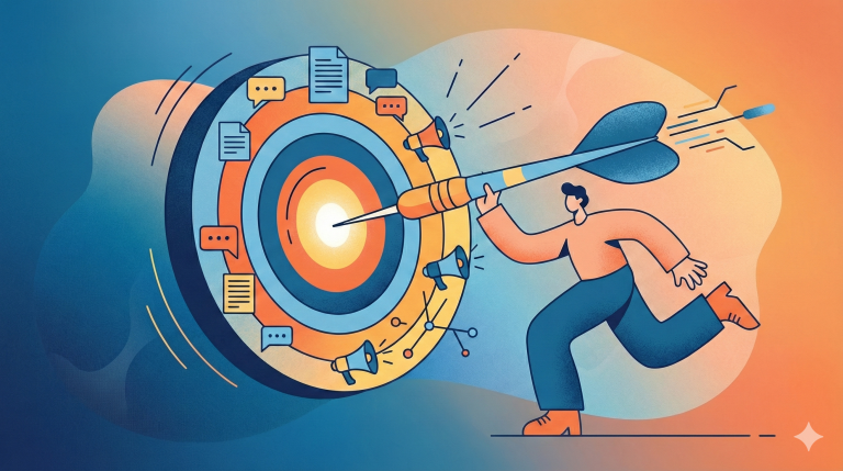 Marketing wie ein Dartprofi Das Dartboard-Modell