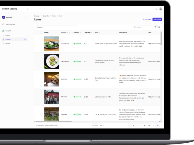 Content Catalog - Grid View
