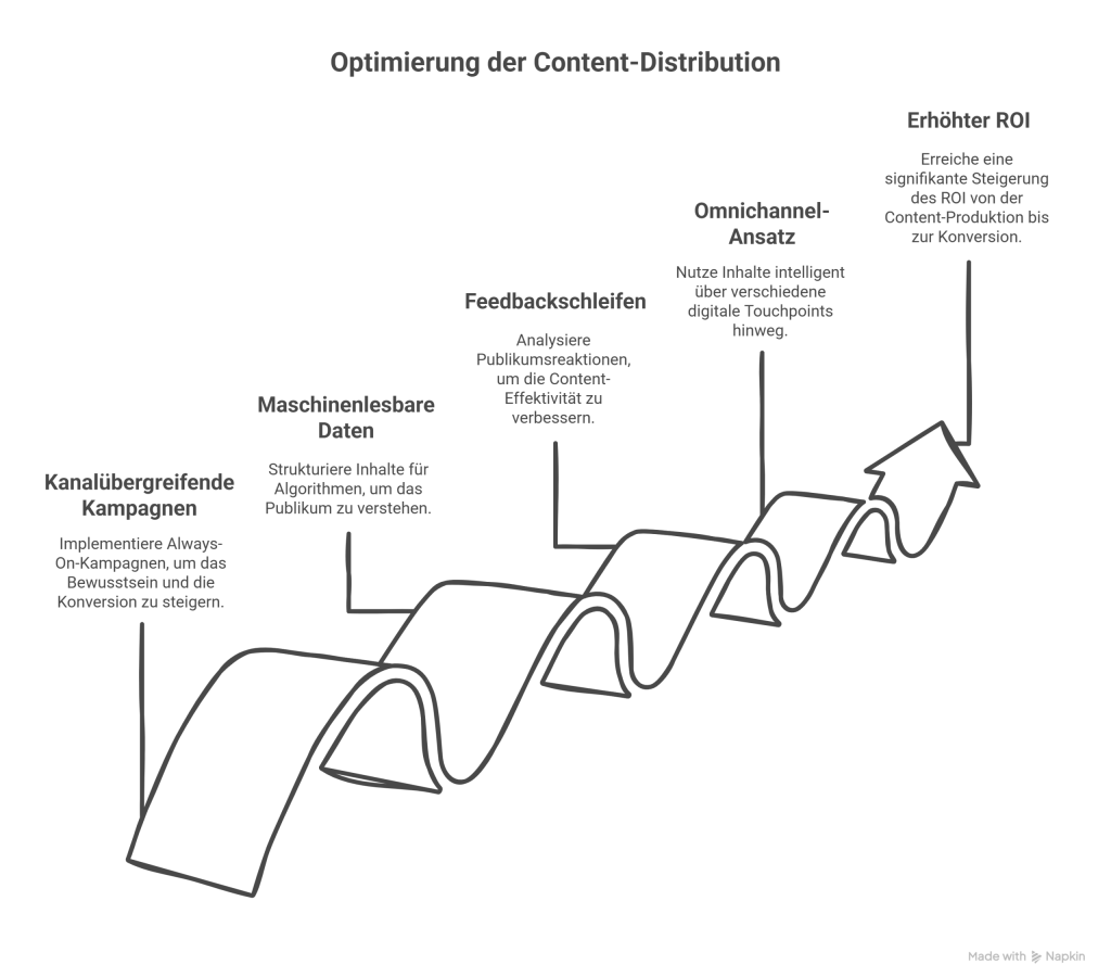 Marketing Dartboard Modell - Kreislauf 2 - Content Distribution